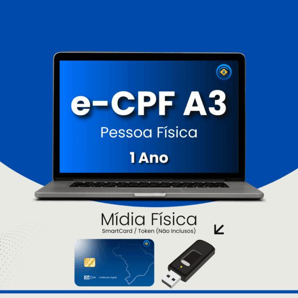 e-CPF A3 (1 Ano de Validade)